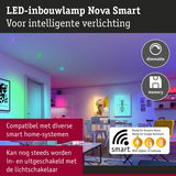 LED-inbouwlamp Nova Smart met dimbare, geheugen RGB-verlichting voor slimme huisbesturing