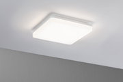 Quadratische weiße LED-Deckenleuchte aus Kunststoff mit modernem Design für Wohnräume