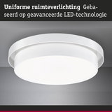 Ronde witte LED-plafondlamp van kunststof voor uniforme ruimteverlichting