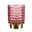 Pauleen Table luminaire Cute Glamour E14 2700K 15lm 0,4W Pink/Brass Pink glass tealight holder with geometric pattern and gold metal base for ambient lighting