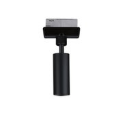 Spot LED noir en métal avec adaptateur pour système de rail, éclairage intérieur moderne