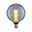 Inner Glow Edition Globe LED Arc E27 230V 80lm 3,5W 1800K Verre fumé Ampoule LED ronde avec verre fumé et lumière blanc chaud pour éclairage décoratif