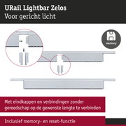 URail Lightbar Zelos witte aluminium rail met memory-functie voor gericht licht