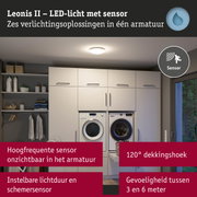 Leonis II LED-licht met sensor in wit voor energiezuinige kamerverlichting