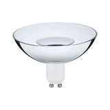 Lampe réflecteur en verre clair avec culot GU10 pour éclairage LED et ampoules économiques