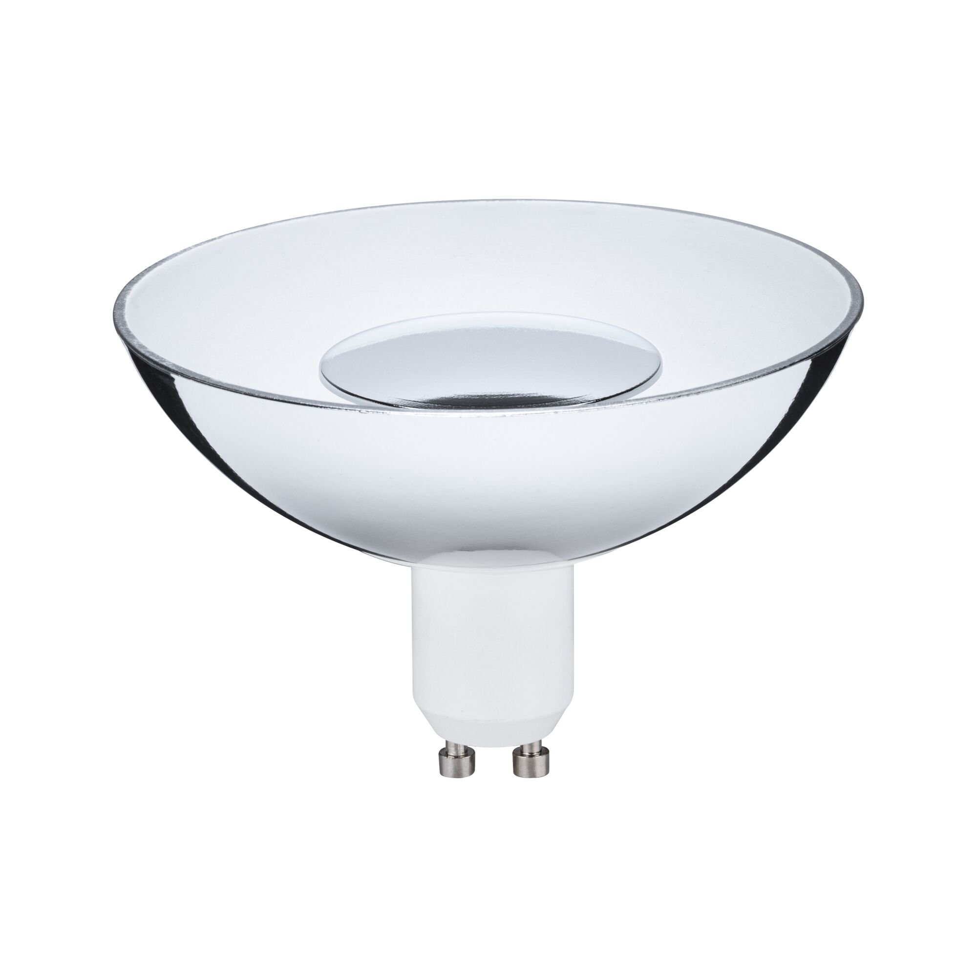 Clear glass reflector lamp with GU10 base for LED lighting and energy-saving bulbs