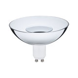 Clear glass reflector lamp with GU10 base for LED lighting and energy-saving bulbs