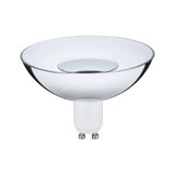Lampe réflecteur en verre clair avec culot GU10 pour éclairage LED et ampoules économiques