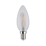 Mattweiße LED-Kerzenlampe mit E14-Fassung aus Glas für energiesparende Beleuchtung