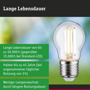 LED-Lampe mit 3,5-facher Lebensdauer und 50.000 Stunden Haltbarkeit im Vergleich zu herkömmlichen Lampen