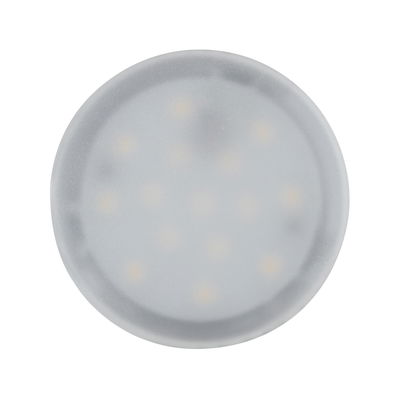 Ampoule LED ronde avec boîtier plastique gris dépoli pour éclairage économe en énergie