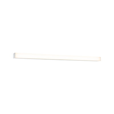 Slim white LED wall light with warm white illumination for modern interiors and energy-efficient lighting