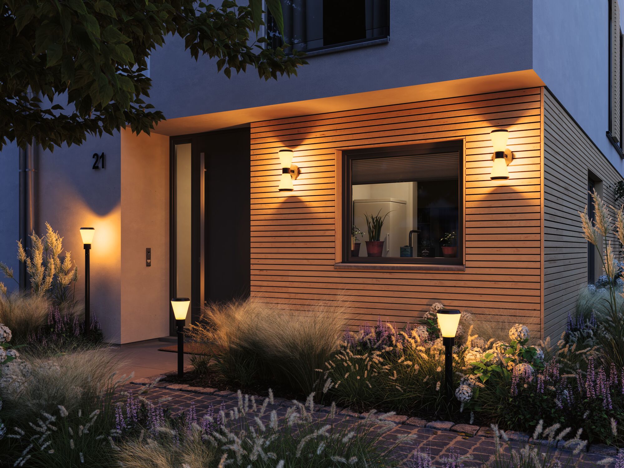 Set ModuShine Poller Varino Hoch mit Sensor Anthrazit