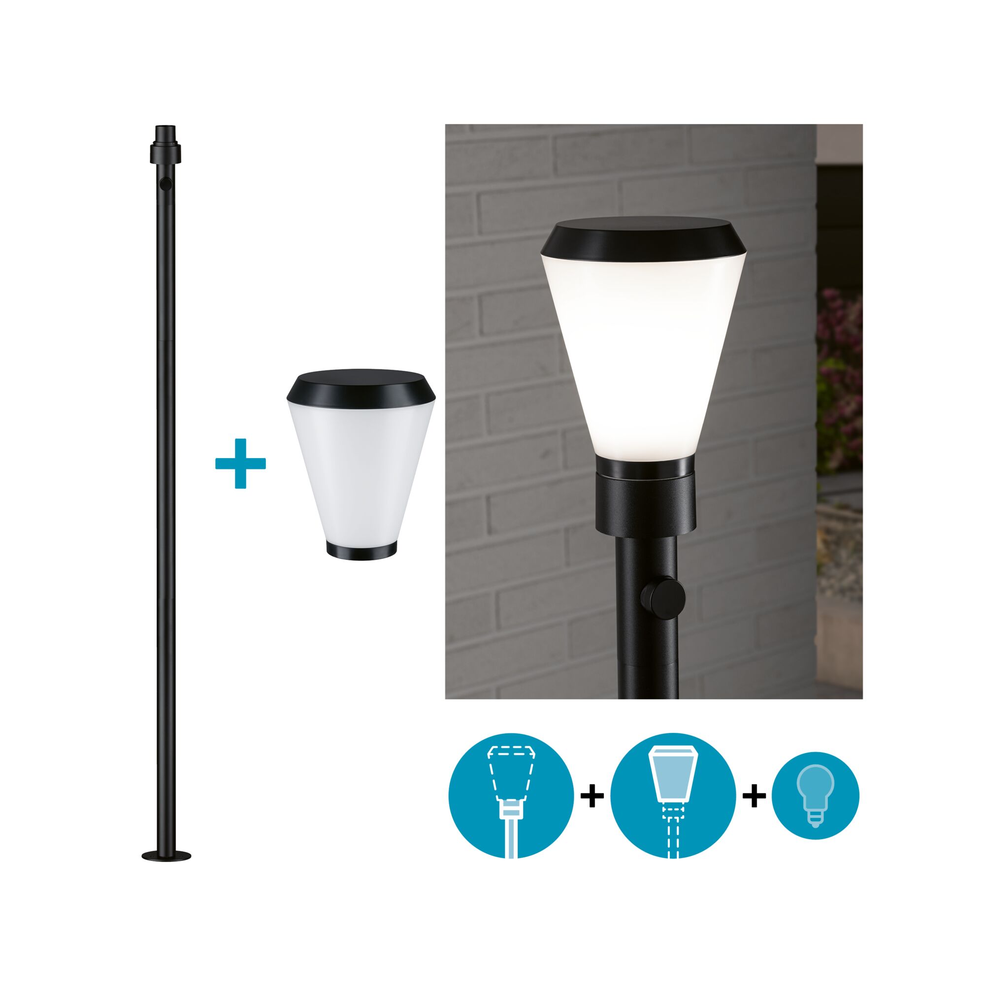 Set ModuShine Poller Varino Hoch ohne Sensor Anthrazit