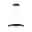 Luminaire en suspension LED 3-Step-Dim Puric Pane 2700K 1200lm / 1400lm 22W Noir/Gris gradable Suspension LED ronde noire avec diffuseur blanc en plastique pour éclairage intérieur moderne