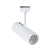 Moderne witte metalen LED-spot voor railsystemen, perfect voor accentverlichting binnenshuis