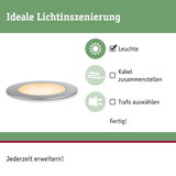 Flache LED-Einbauleuchte mit silbernem Rahmen für energiesparende Lichtinszenierung im Innenbereich