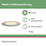 Flache LED-Einbauleuchte mit silbernem Rahmen für energiesparende Lichtinszenierung im Innenbereich