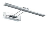 Moderner LED-Bilderleuchter aus verchromtem Metall in Silber für Wandmontage