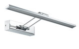 Moderner LED-Bilderleuchter aus verchromtem Metall in Silber für Wandmontage