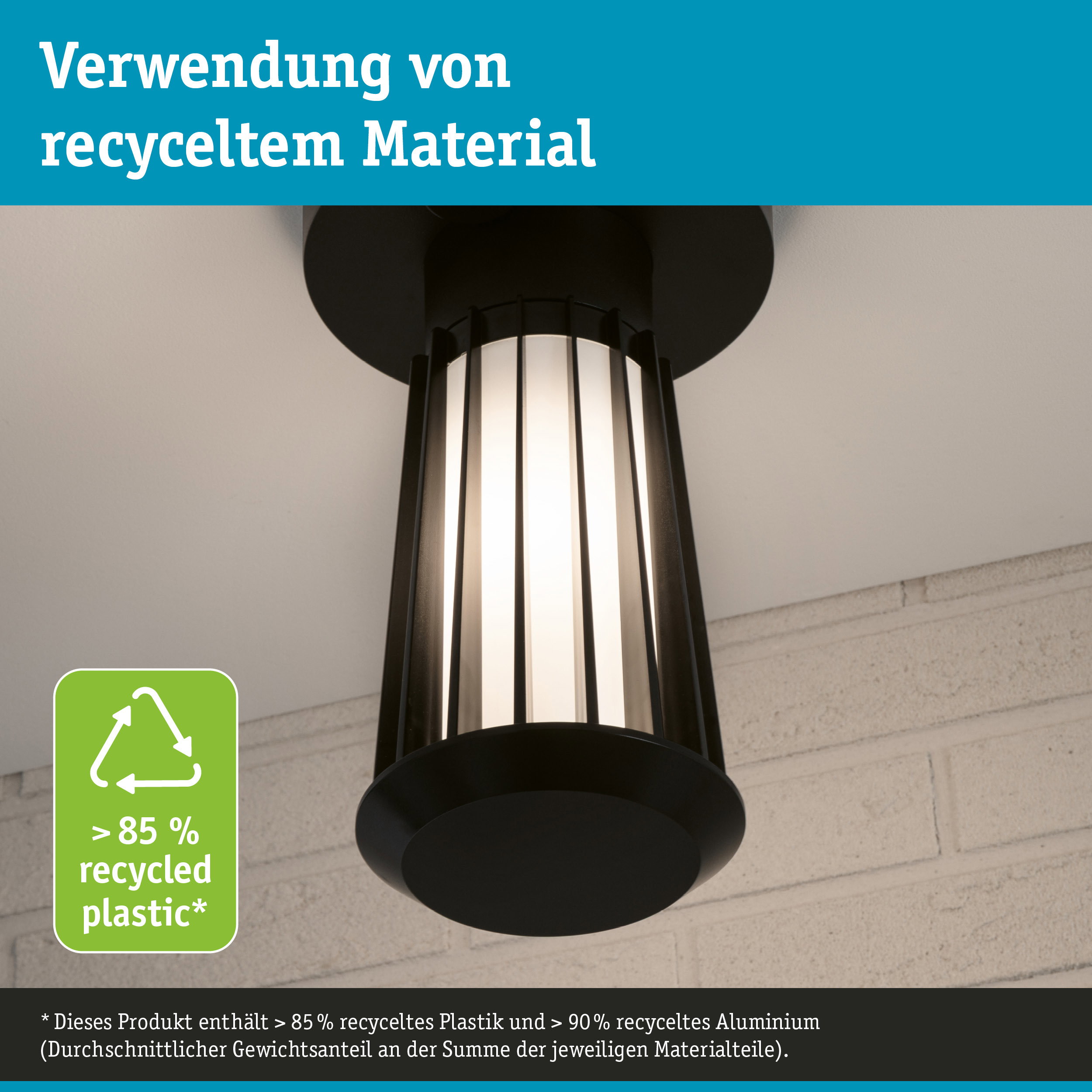 ModuShine Schirm Trivana IP44 zylindrisch Anthrazit