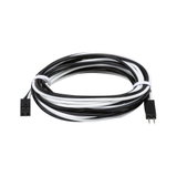 Black and white connection cable with two plugs for LED lighting systems