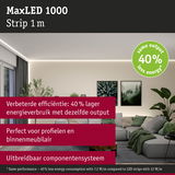 MaxLED 1000 LED-strip 1 m warmwit voor energiezuinige binnenverlichting