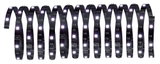 Bande LED noire flexible avec diodes blanches pour solutions d'éclairage modernes.