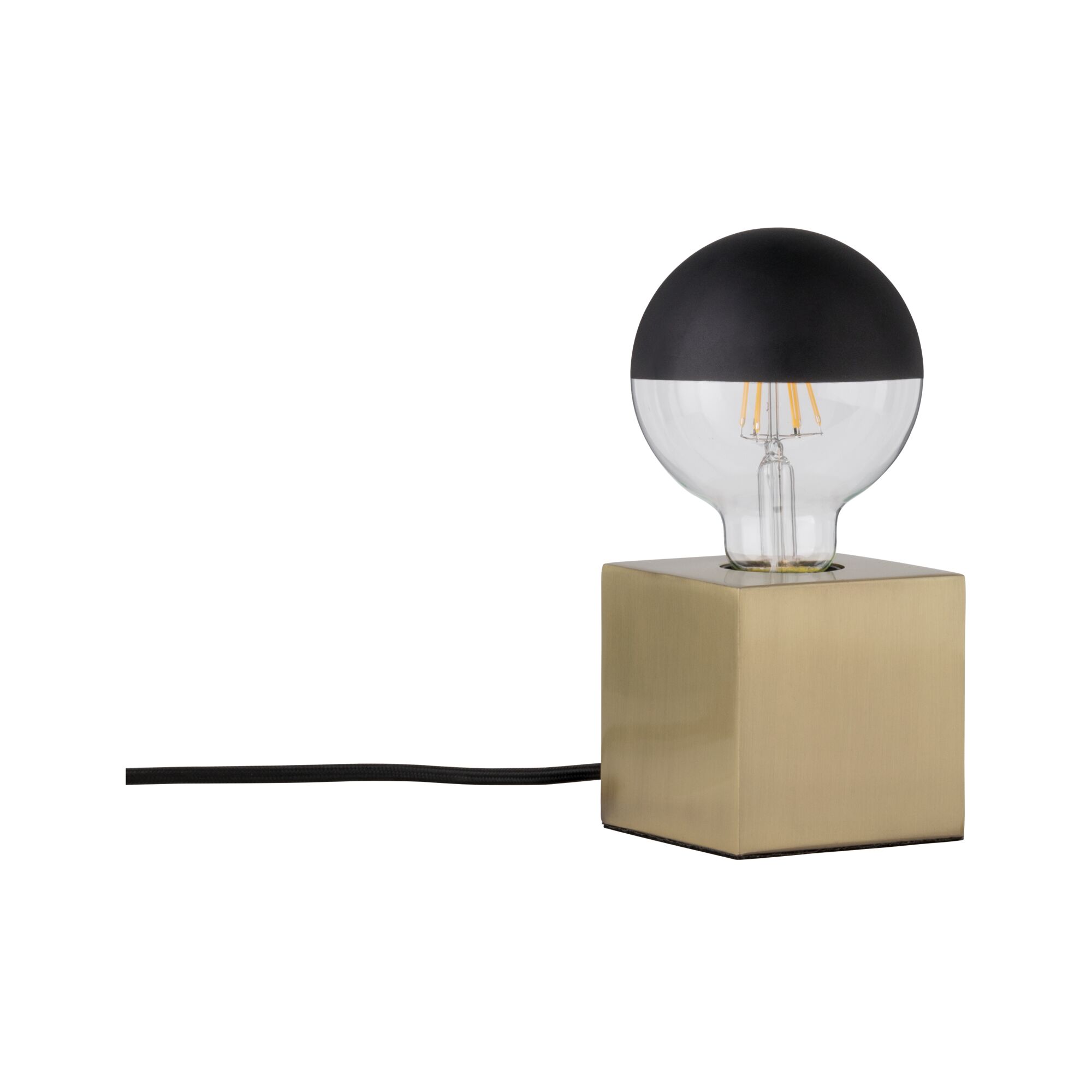 Neordic Lampe à poser Dilja E27 max. 20W Laiton brossé Métal