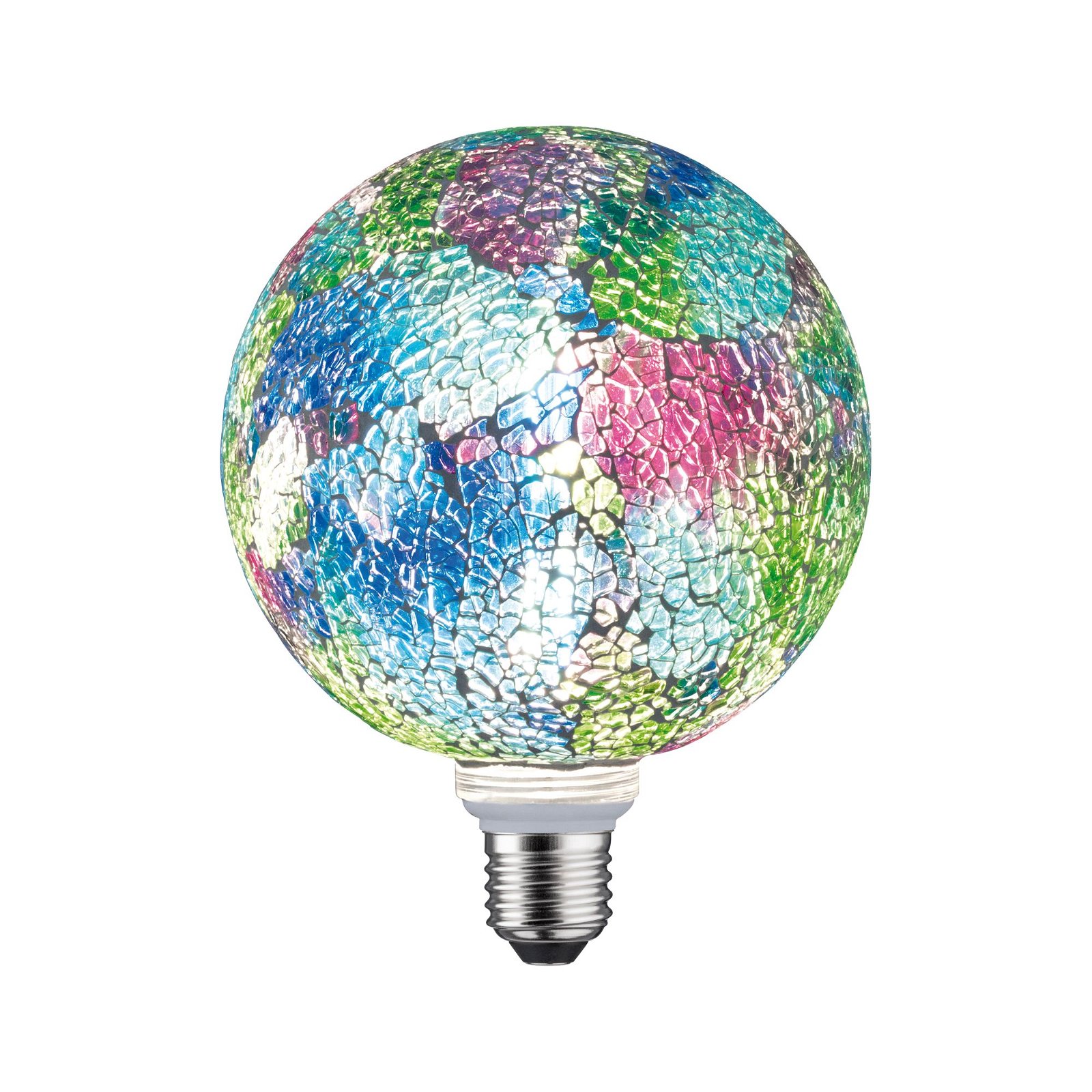 Miracle Mosaic Edition 230 V Standard LED Globe G125 E27 470lm 5W 2700K dimmable Multicolour