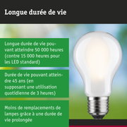 Ampoule LED avec durée de vie de 50 000 heures, solution d'éclairage économique