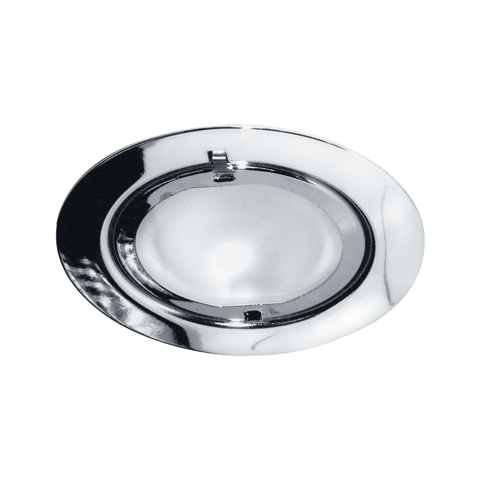 Recessed furniture luminaires Micro Line Klipp Klapp round 72mm max. 20W 12V dimmable Chrome