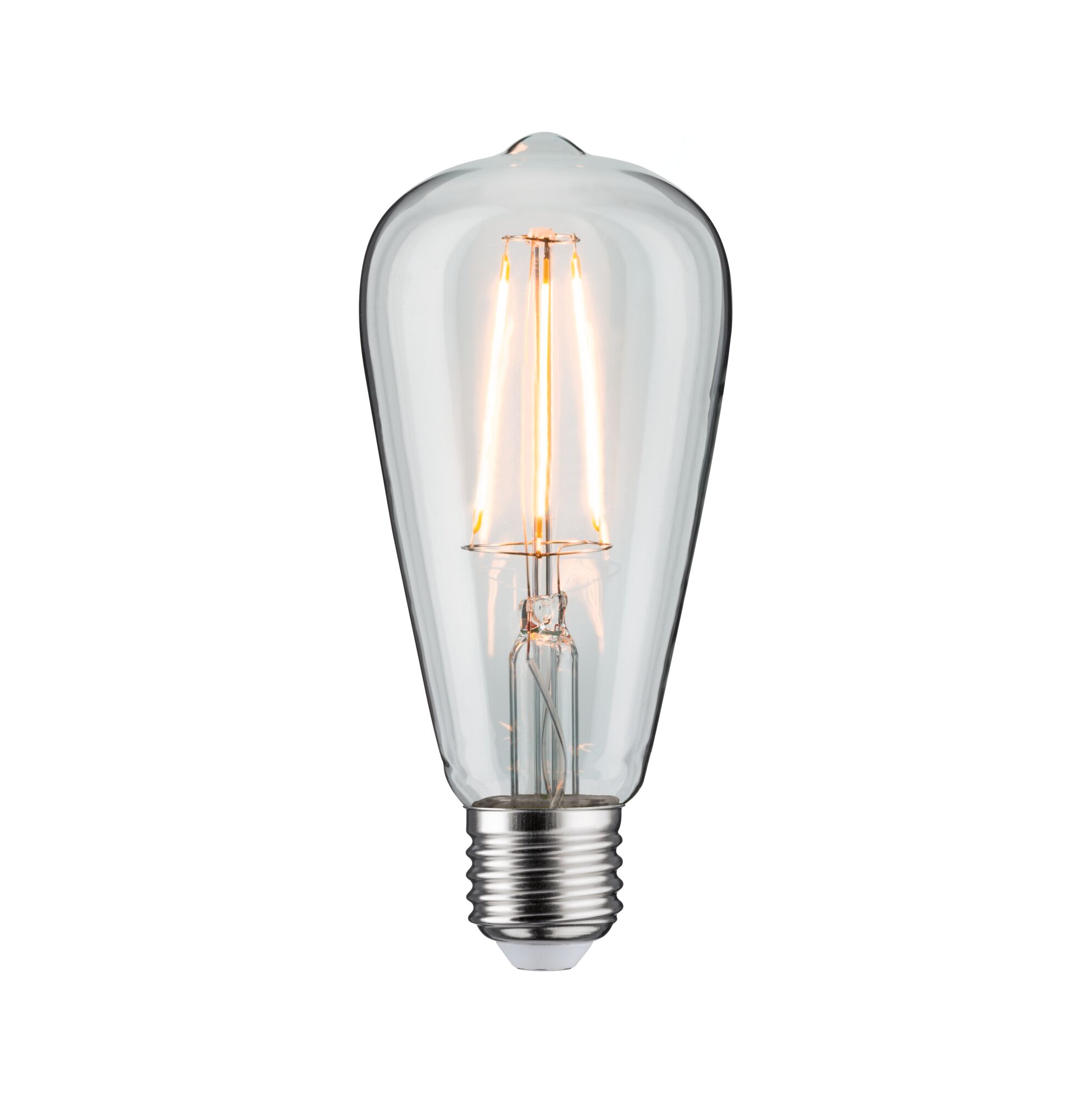 Ampoule LED filament classique en verre transparent avec culot E27 pour éclairage économique