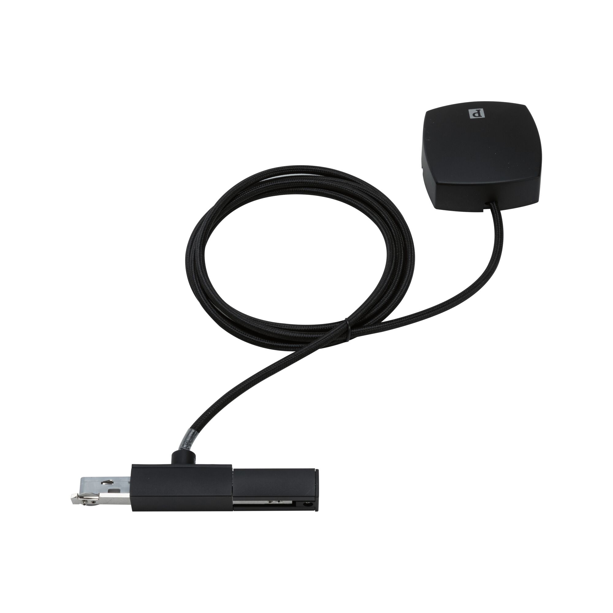 Schwarzes Stromkabel mit Adapter und Anschluss für Schienensystembeleuchtung, flexibles Design für LED-Lampen