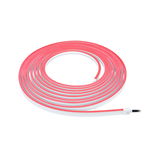 Red LED light strip with white casing, flexible for decorative lighting and interior use