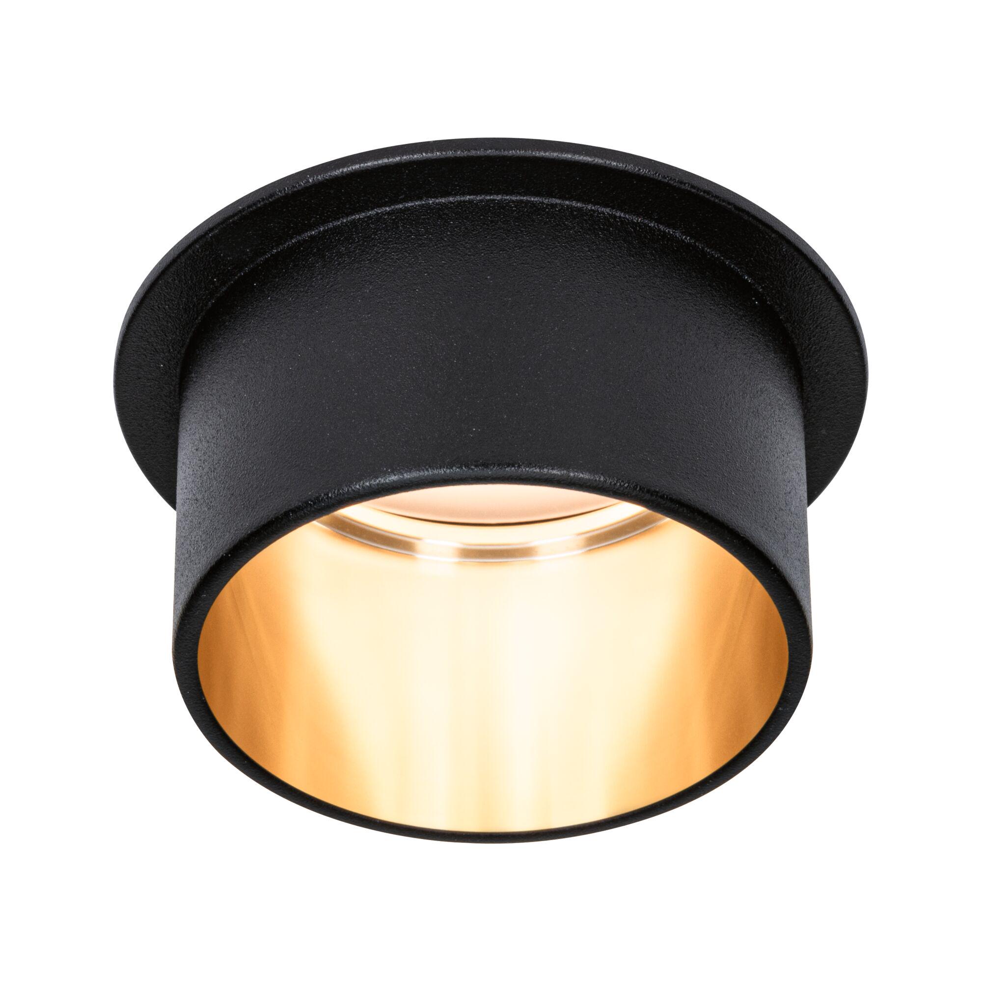 Czarna metalowa lampa sufitowa z ciepłym białym światłem do nowoczesnego oświetlenia wnętrz