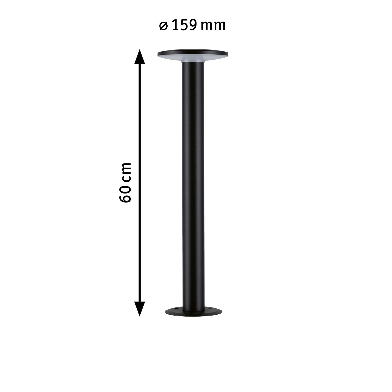Borne lumineuse LED Smart Home Zigbee 3.0 Plate IP44 600mm RGBW+ 5W 200lm 230V Anthracite Métal/Matière plastique