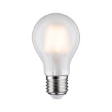 Klassische LED-Glühbirne mit transparentem Glas und E27-Fassung für energiesparende Beleuchtung