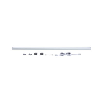 Bande LED blanche avec clips de montage, vis et câble de connexion pour solutions d'éclairage flexibles