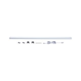 Bande LED blanche avec clips de montage, vis et câble de connexion pour solutions d'éclairage flexibles