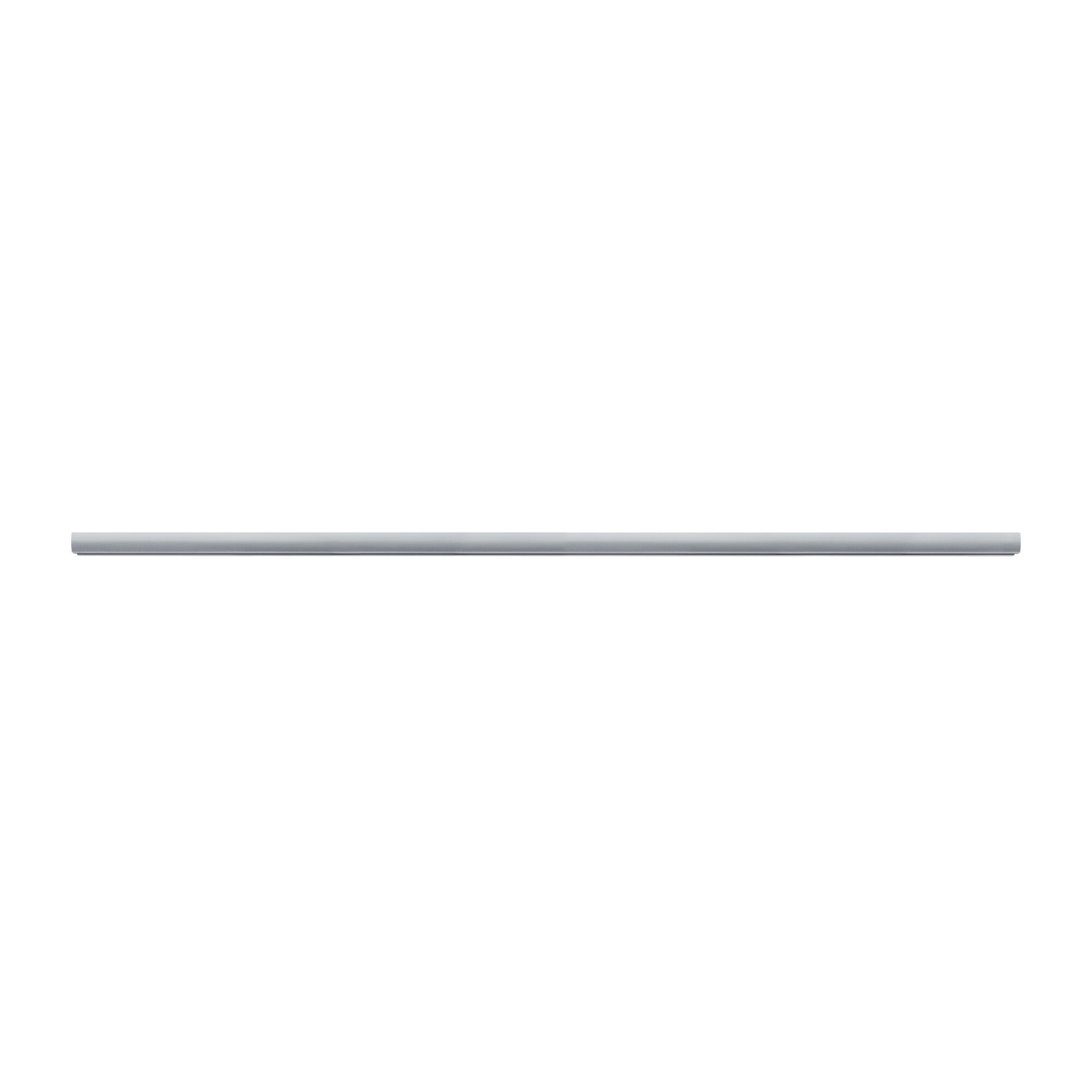 Slim silver aluminium LED light bar for modern indoor lighting solutions