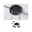 ULine Accessories Installation Set 230/48V max. 150W Black Black round metal ceiling mount with grey textile cables and mounting parts for LED lighting