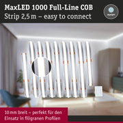 MaxLED 1000 Full-Line COB LED-Streifen 2,5 m in Weiß mit Tageslichtfarbe, einfach zu verbinden
