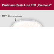 LED Deckenleuchte Cremona White Select 370mm 230V 21,2W Weiß/Transparent