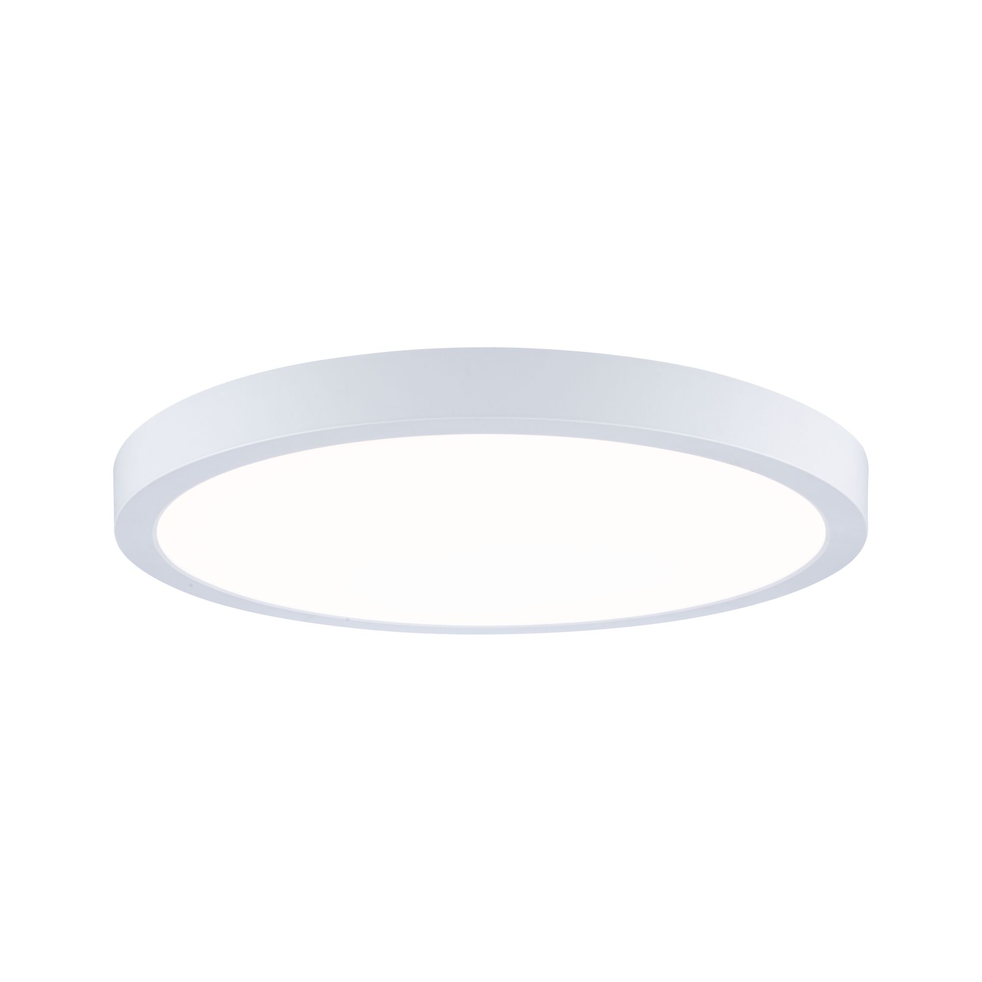 Runde weiße LED-Deckenleuchte mit schlichtem Design für moderne Wohnräume und energiesparende Beleuchtung
