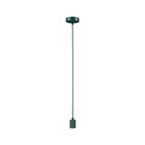 Groene metalen hanglamp met lange kabel voor moderne woonverlichting