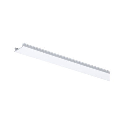 White LED aluminum profile for indirect lighting, modern lighting system for living spaces