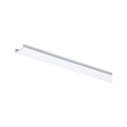 Profil en aluminium blanc avec diffuseur dépoli pour éclairage LED, accessoire d'éclairage moderne