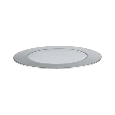 Spot encastré LED plat en aluminium brossé argenté pour un éclairage intérieur moderne