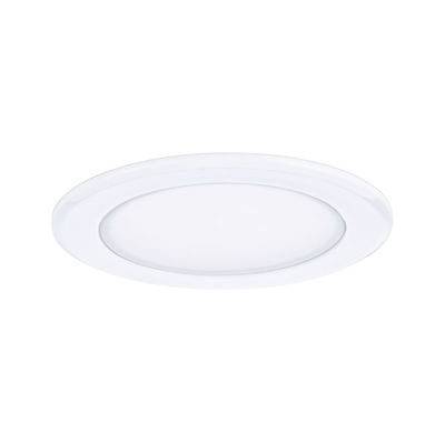 Round white LED recessed panel made of plastic for energy-saving ceiling lighting
